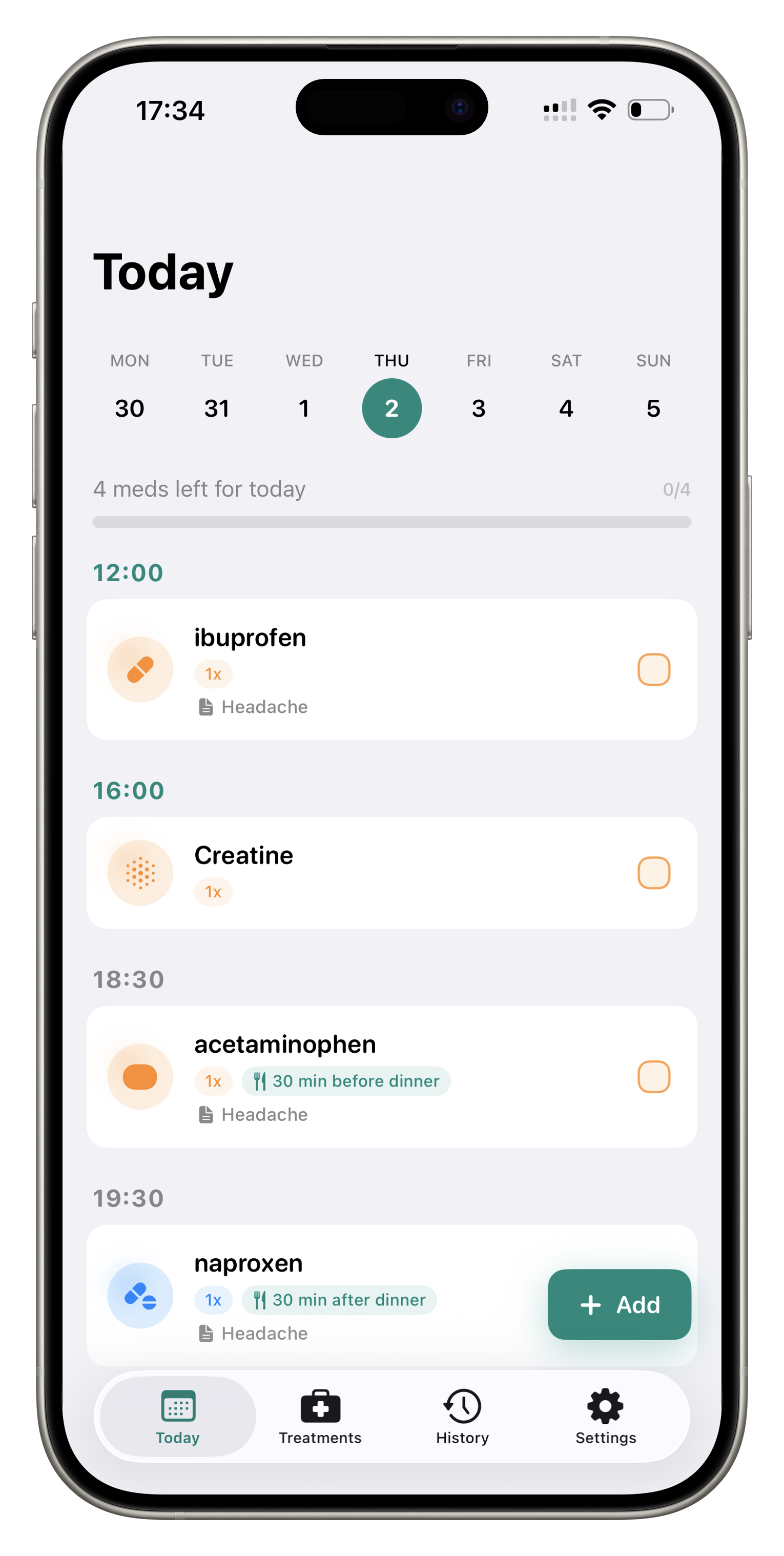 Doz medication reminder app